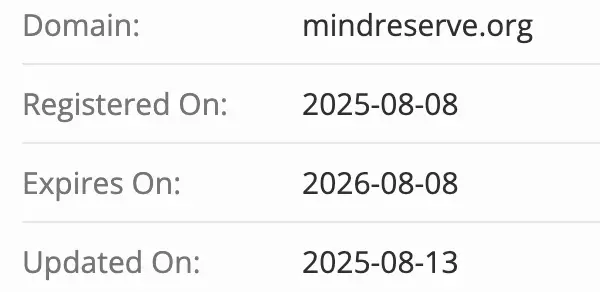 домен MindReserve