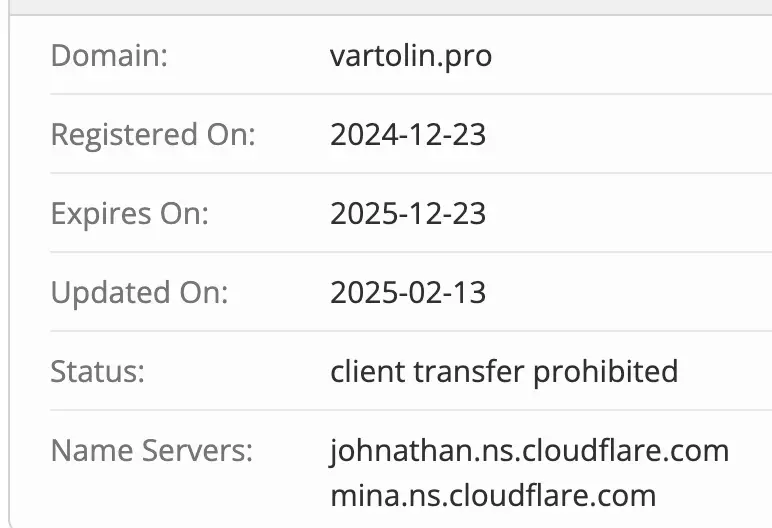 Vartolin домен домен Vartolin