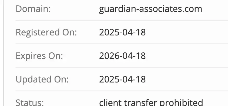 Guardian Associates домен домен Guardian Associates