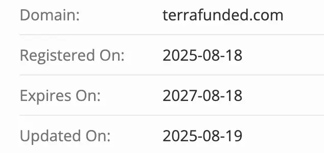 TerraFunded домен  домен TerraFunded