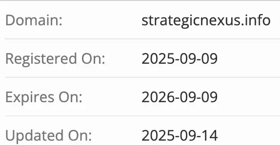 Strategicnexus домен  домен Strategicnexus