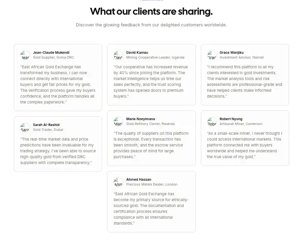 East African Gold Exchange статистика что известно? East African Gold Exchange