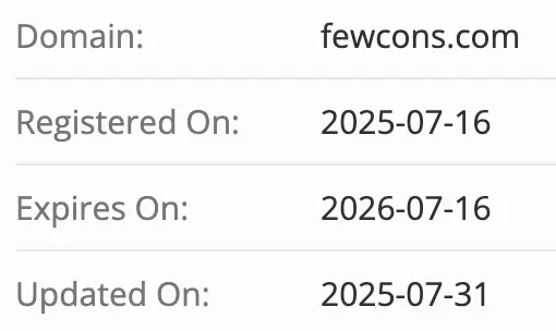 Fewcons домен  домен Fewcons