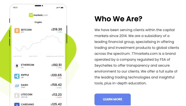 информация о 77 Markets