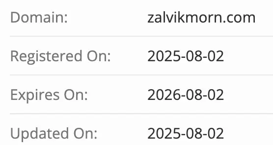 Zälvik Morn домен домен Zälvik Morn