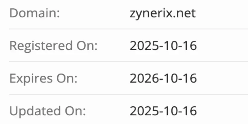 Zynerix домен домен Zynerix