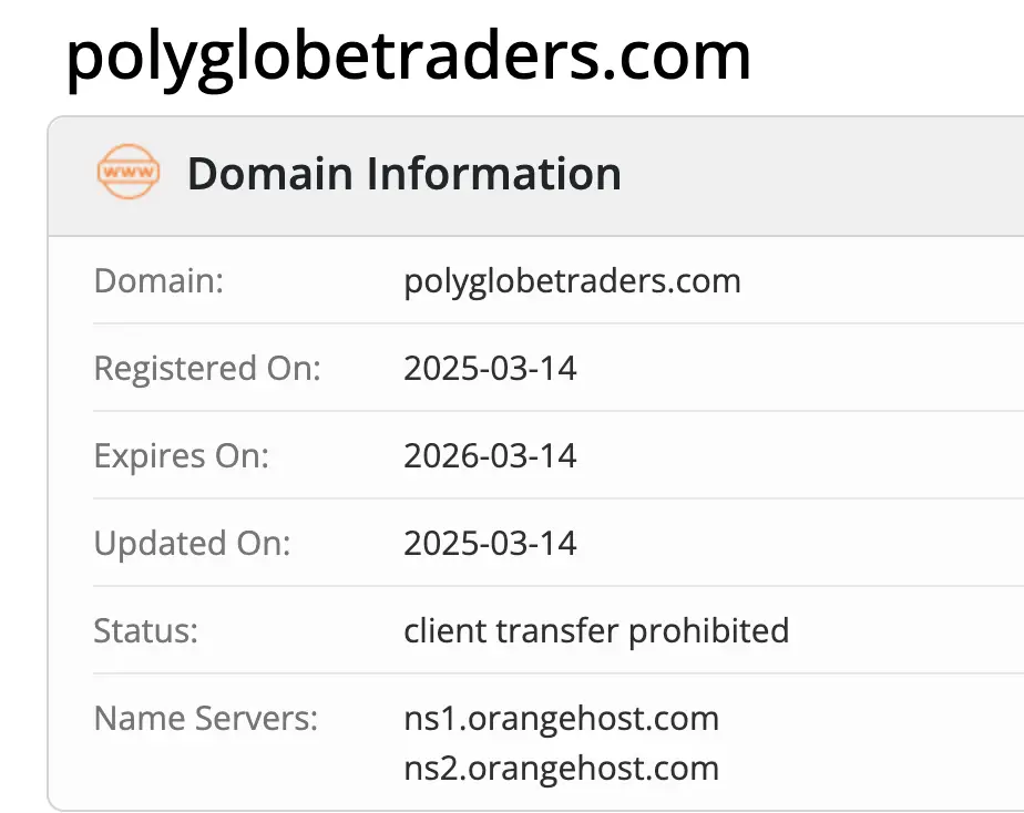 PolyGlobe Traders домен