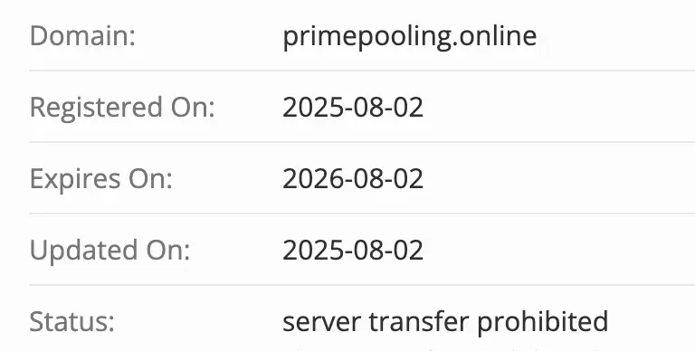 Prime Pooling домен домен Prime Pooling