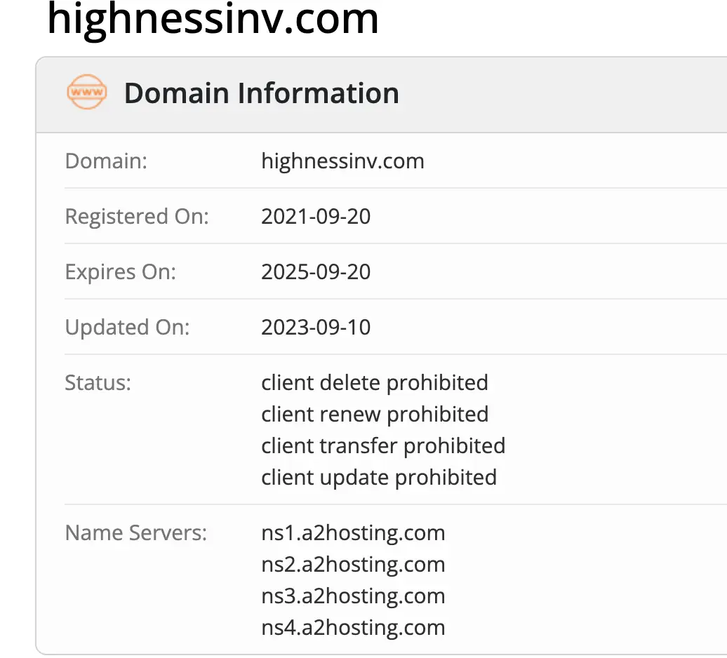 Highness Investment LLC скам