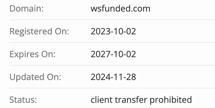 WSFunded домен домен WSFunded