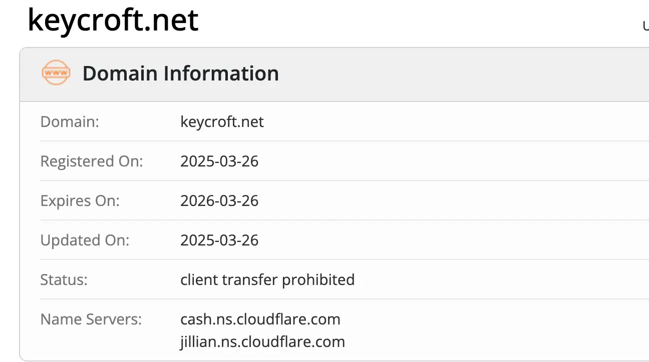 Keycroft Finance Limited домен