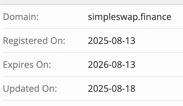SimpleSwap домен домен SimpleSwap