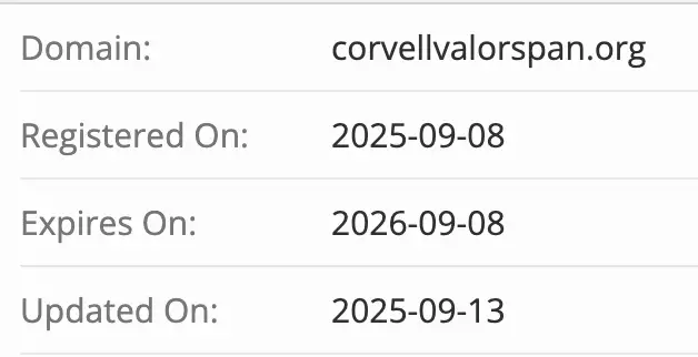 Corvell ValorSpan домен домен Corvell ValorSpan