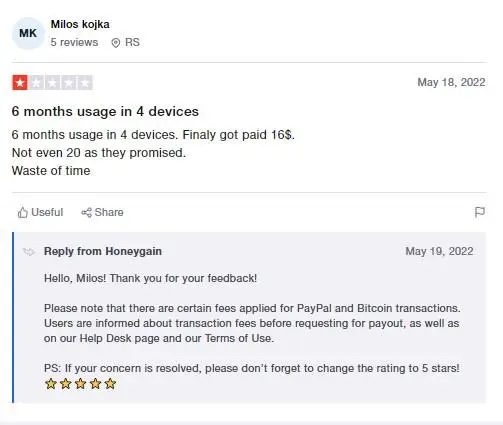 СКАМ Honeygain Отзывы СКАМ Honeygain Отзывы