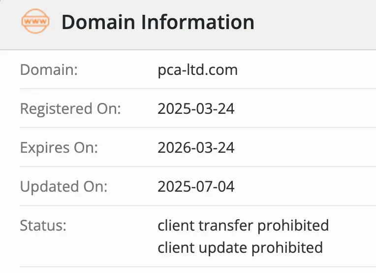 Private Capital Advisors Limited домен