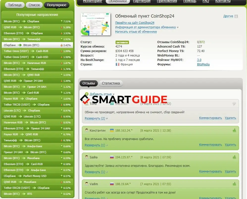 CoinShop24 отзывы реальных людей