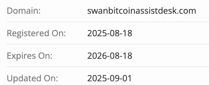 Swan Bitcoin Assist Desk домен  домен Swan Bitcoin Assist Desk