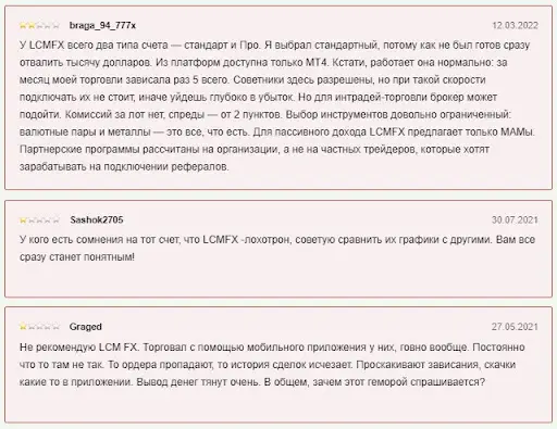 LCM FX отзывы LCM FX отзывы