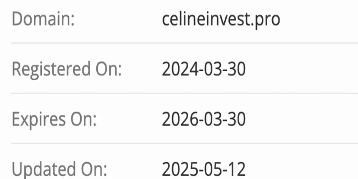 CelineInvest домен домен CelineInvest