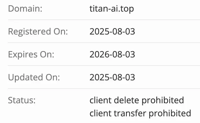 Titan AI домен  домен Titan AI