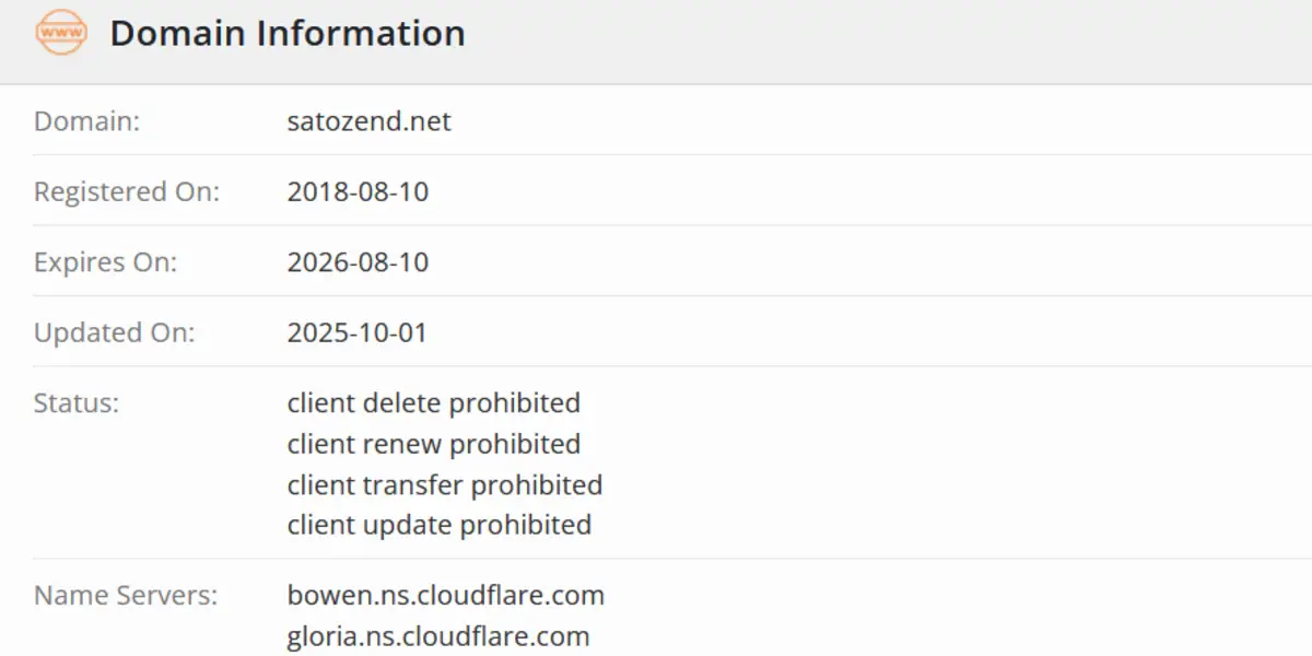 домен Satozend