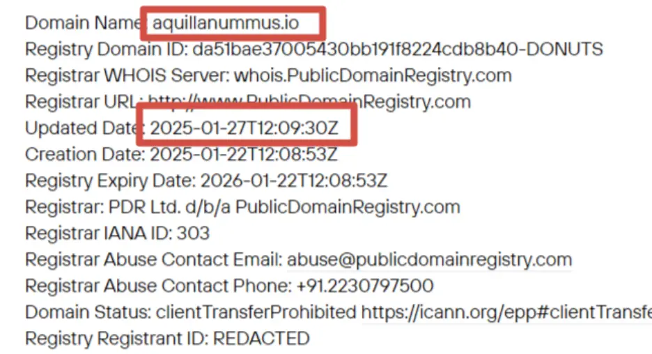 Aquilla Nummus домен домен Aquilla Nummus