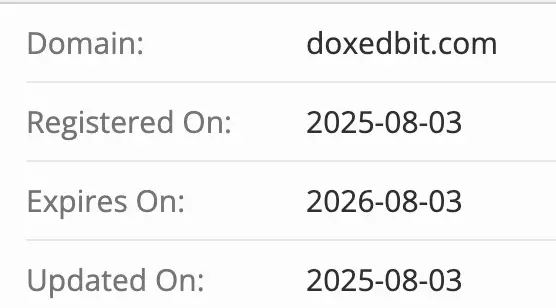 Doxedbit домен домен Doxedbit