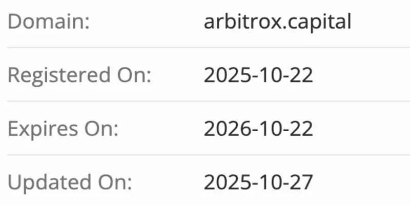 Arbitrox домен домен Arbitrox
