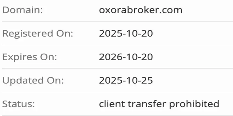 OXORA BROKER домен домен OXORA BROKER