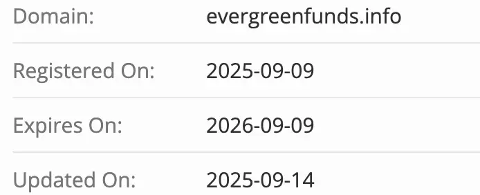 Evergreen Funds домен  домен Evergreen Funds