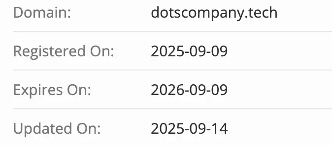 Dots Technologies домен  домен Dots Technologies