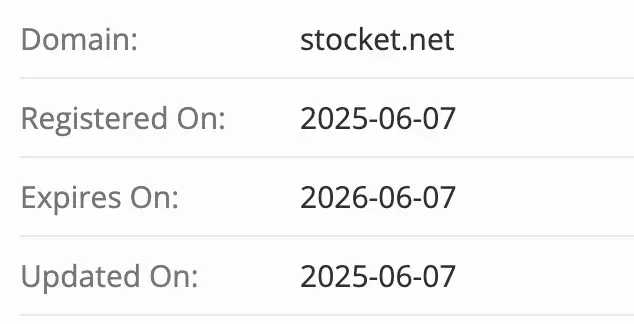 Stocket домен домен Stocket