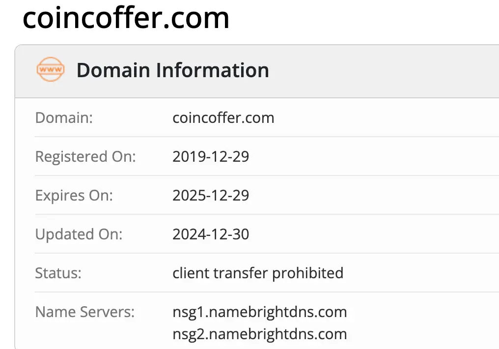 Coin Coffer домен