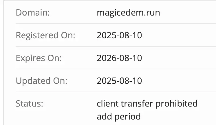 Magic Noden домен домен Magic Noden