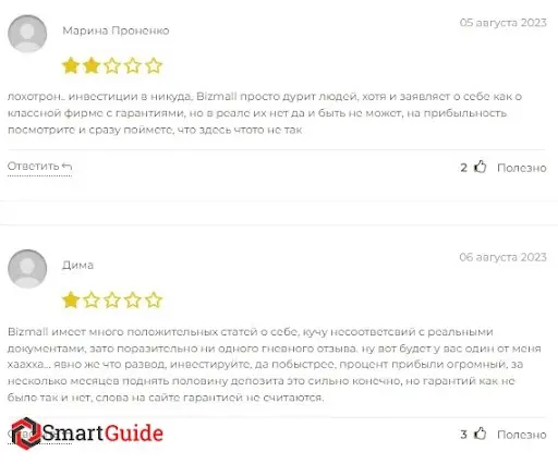 Отзыв Bizmall 