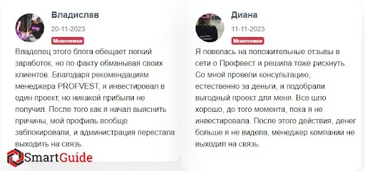 Сайт о бизнесе и инвестициях Profvest, отзывы Сайт о бизнесе и инвестициях Profvest, отзывы