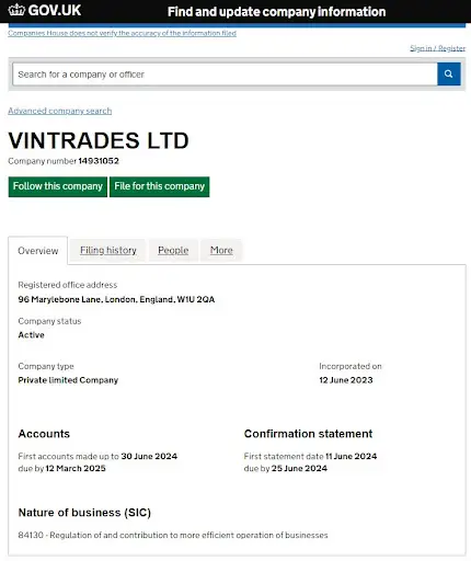 Vintrades Отзывы Vintrades Отзывы
