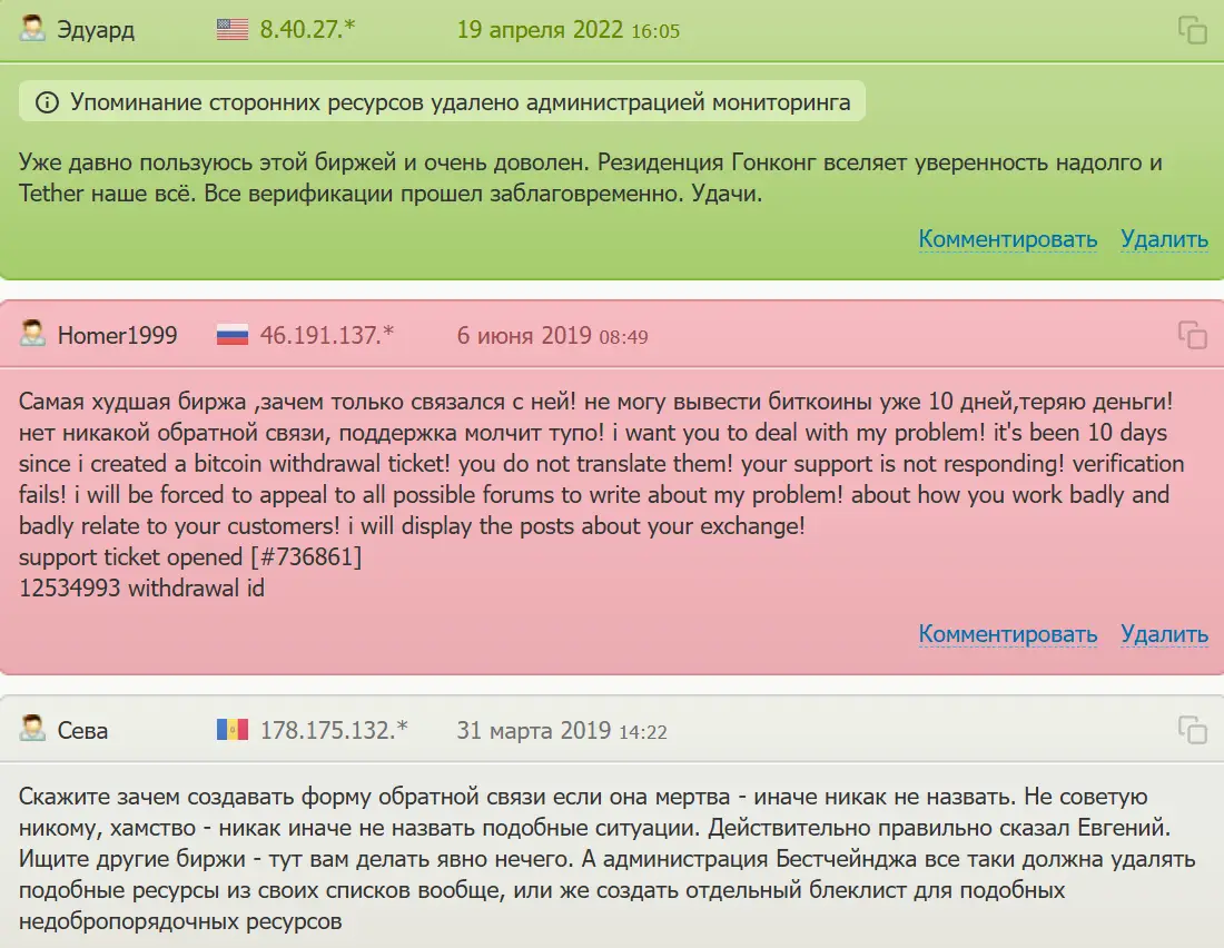 Bitfinex отзывы