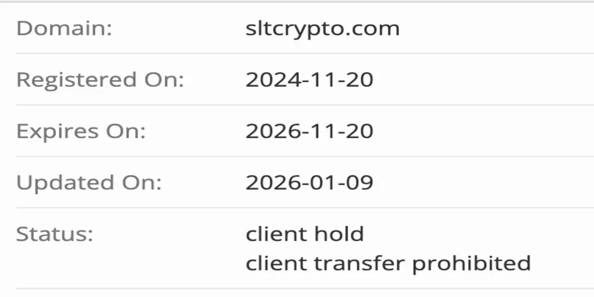 Sltcrypto домен домен Sltcrypto