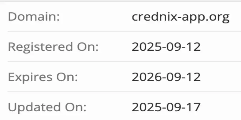 домен Crednix App