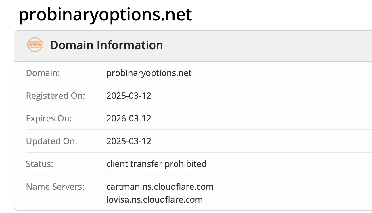 домен ProBinaryOptions ProBinaryOptions домен