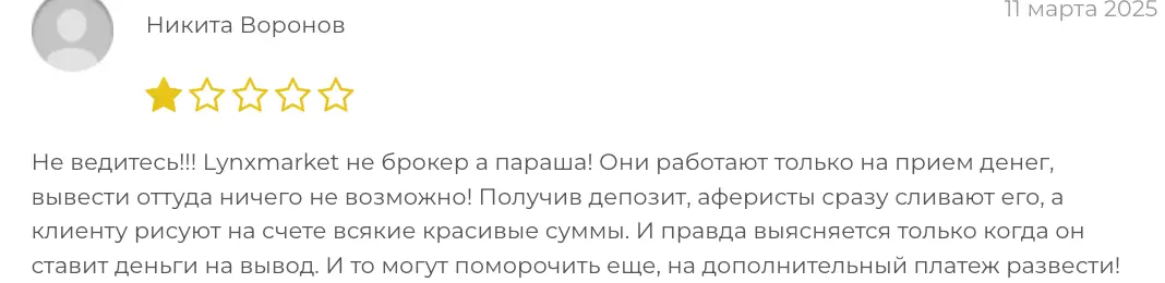 LynxMarket отзывы