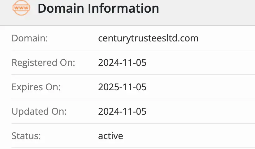 Century Trustees домен домен Century Trustees