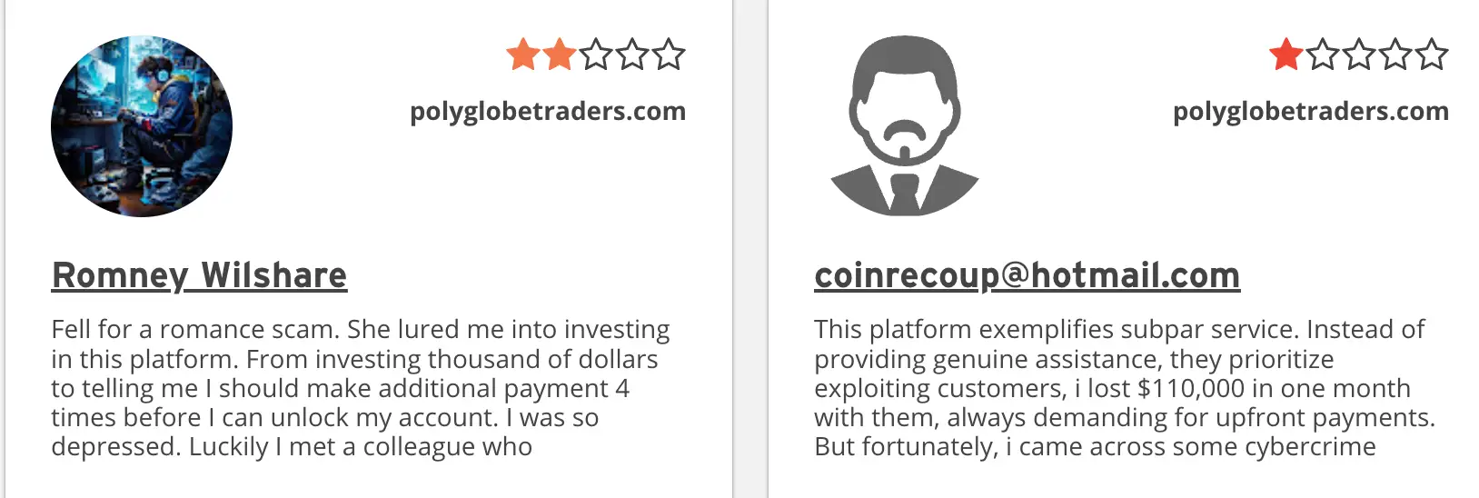 PolyGlobe Traders отзывы