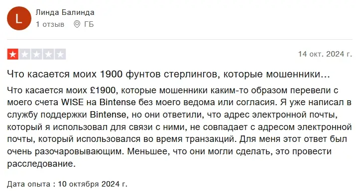 Bintense отзывы