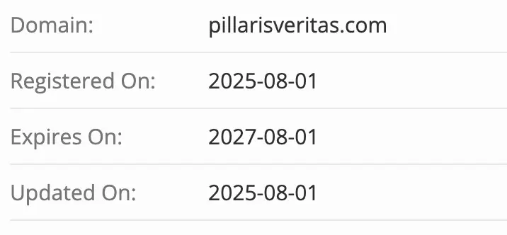 Pillaris Veritas домен домен Pillaris Veritas