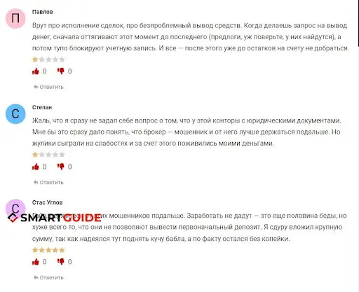 Отзывы о брокере Смарт Трейд