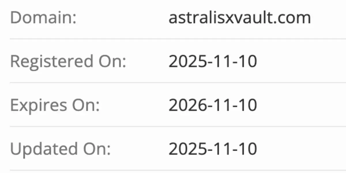 домен AstralisX Vault