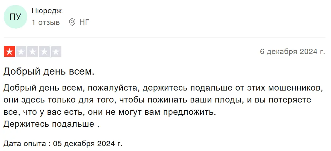 TradeActiva негативный отзыв