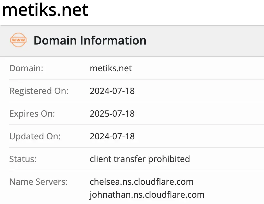 домен Metiks